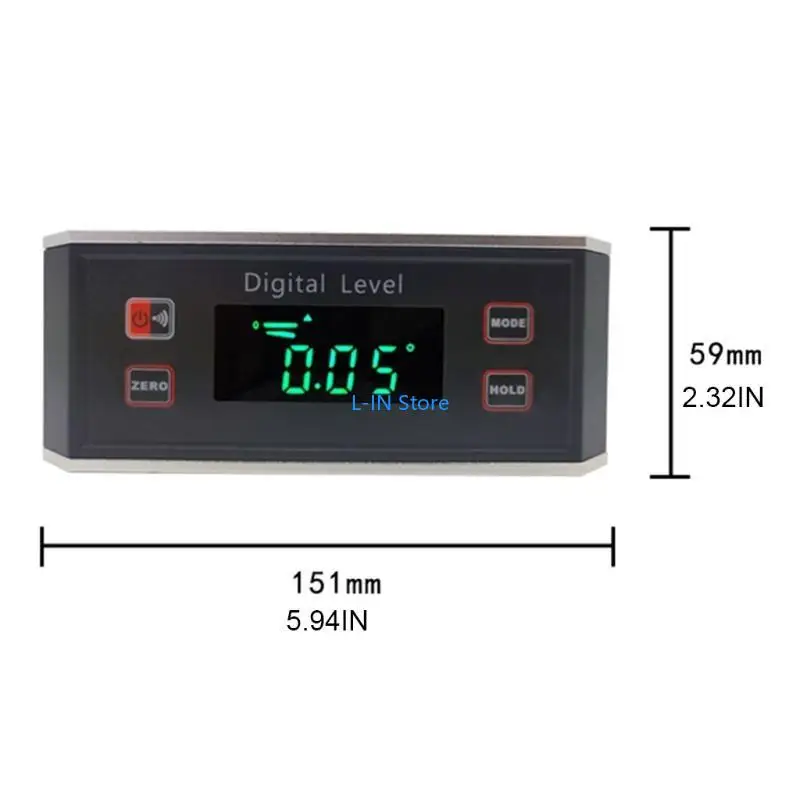 傾斜計デジタルプロトラクター角度ファインダーレベルの傾斜計磁気0°〜360°