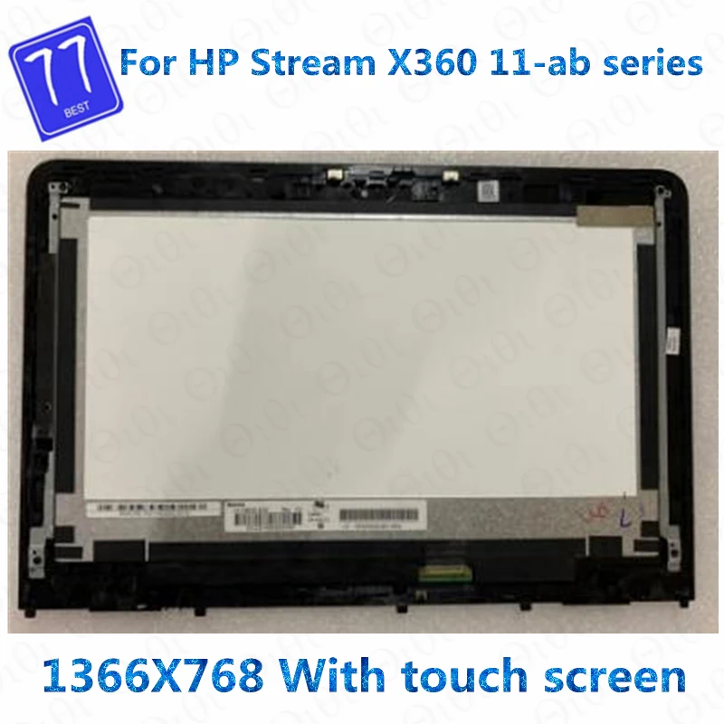 For HP Stream x360 11-ab 11-ab051nr 11-ab009la 11-ab007la 11-ab007tu 11-ab001tu 11-ab001ur Touch Digitizer LCD Screen Assembly