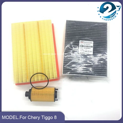 Наборы фильтров для Chery Tiggo 8 F4J16 Engine 1,6 T, 3/4 шт., воздушный фильтр + Масляный фильтр + карбиновый фильтр + топливный фильтр 151000079AA