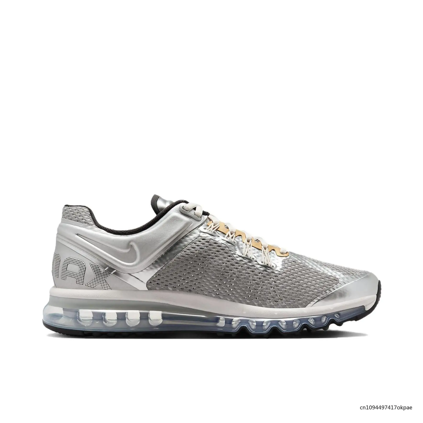 

Nike Air Max 2013 Women and Men Yellow Gray Fabric Cushioning Anti-slip Abrasion Resistant Athletic Running Shoes HJ7901-095