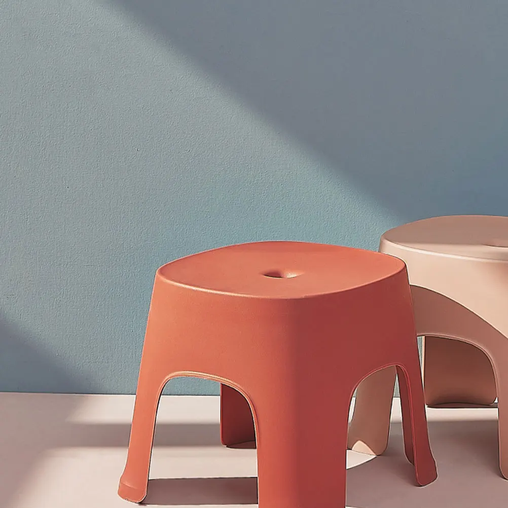 

Lightweight Plastic Stool Non Step Stool for Kids Bathroom Kitchen RV Family Use Small Shoe Changing Bench Toddler