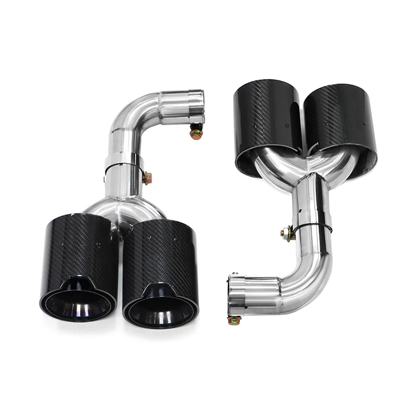 Quad uitlaatsierstukken voor BMW X3 G01 X4 G02 2018-2021 (ALLEEN 20i/30i) - X3M Look Upgrade (vereist M diffuser)