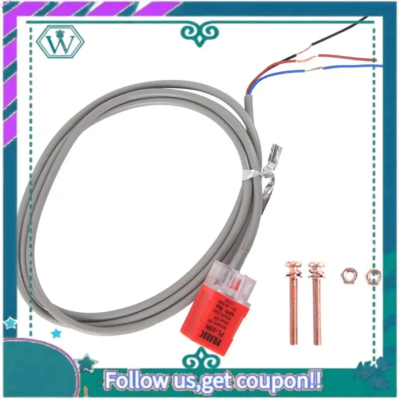 A75Q-PL-05N/P DC 10-30V NPN NO 5Mm Square Inductive Proximity Sensor Switch 3 Wire P With Screws