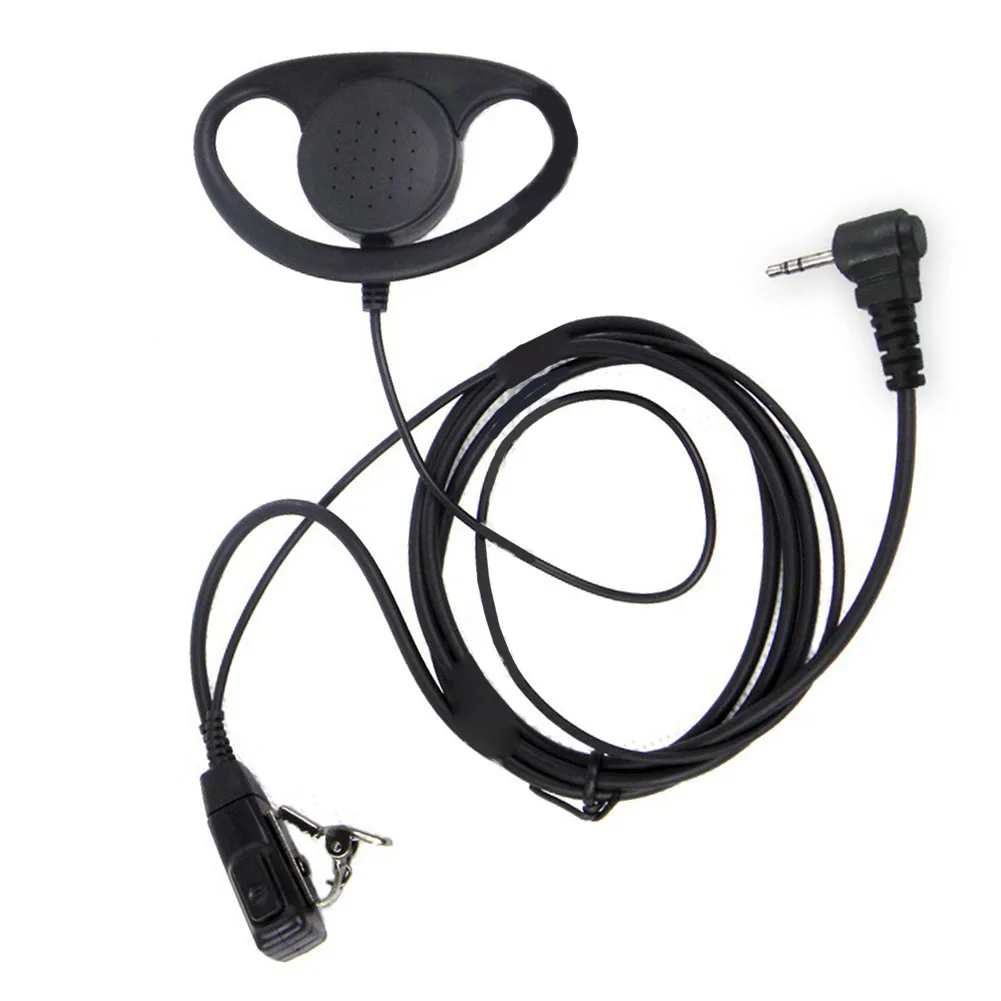 2.5mm Single Hole D Type Earphone Adapter For HYT TC310 TC320 T5628 T6200C For Walkie For Talkie Headset With For Ptt Button