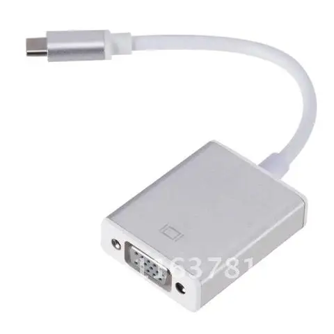 

Grwibeou Type C to Female VGA Adapter Cable USB 3.1 to VGA Adapter for New Macbook Surface Pro Hot Sales USB C TO VGA Converter