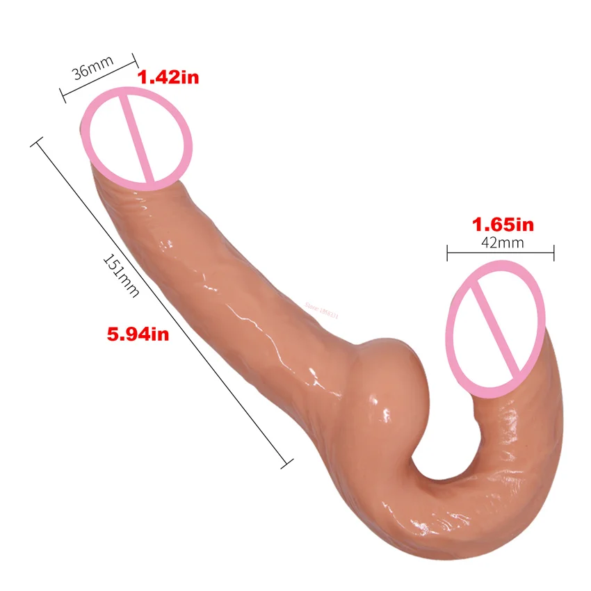 레즈비언 여성용 더블 침투 딜도, 끈이 없는 G 스팟 딜도, 페깅 스트랩, 섹시 장난감, 2 엔드 스트랩 페니스, 커플