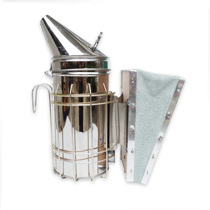 1pc, Stainless Steel Beekeeping Smoker - Beekeeper Supplies - Bee Farm Apiculture Tools,  Apiary Beehive Smoker
