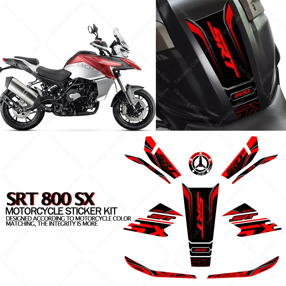 

For QJ Motor SRT 800 SX Motorcycle Accessories Anti Scratch Protective Tank Pad Stickers Kit 3D Resin Protective Sticker