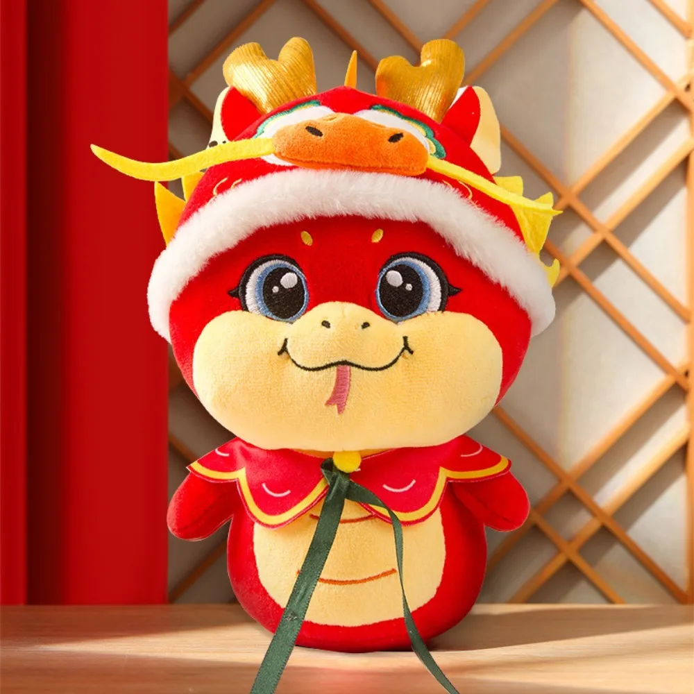 

Funny Cute Chinese Zodiac Snake Doll Plush Stuffed Snake Year Mascot Toy Cartoon Soft Lucky Snake Doll Company Annual Meeting