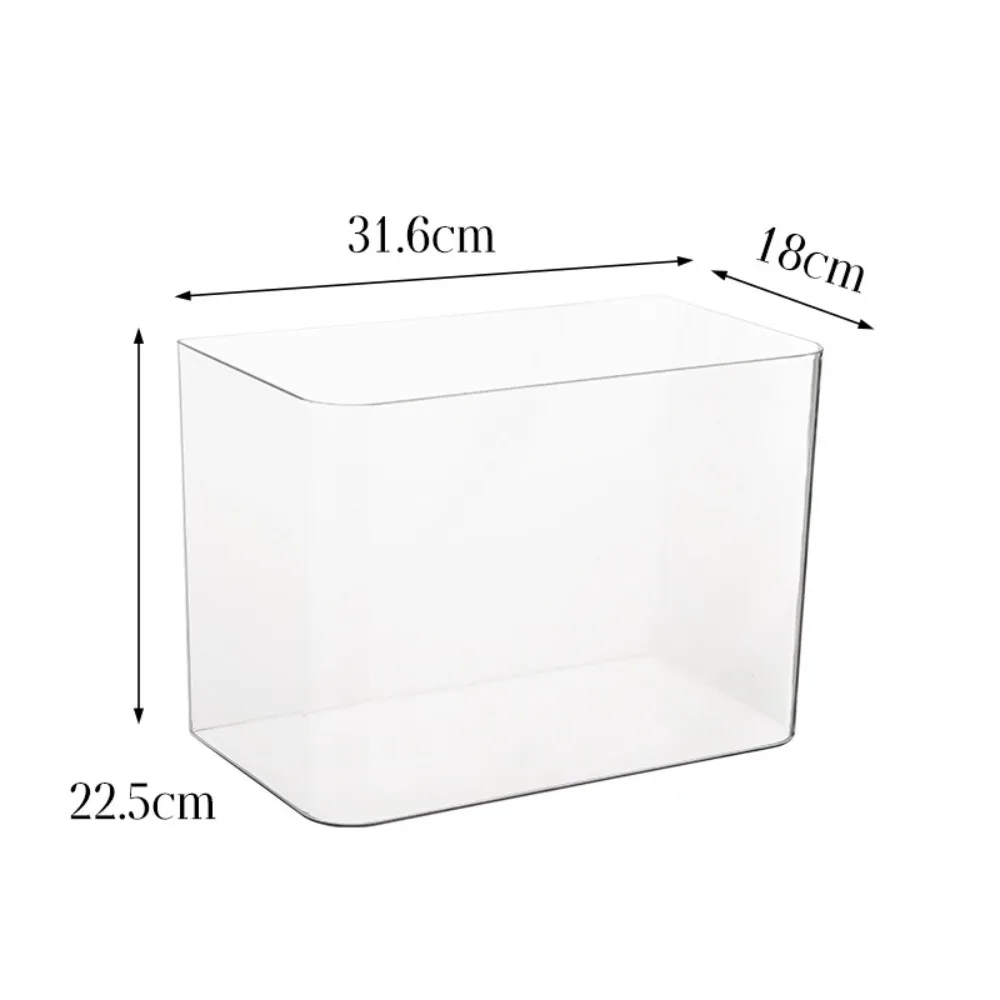 PET+ABS Fish Tank New Transparent with Lid Aquarium Drop Resistant Hydroponic Tank Turtle Tank Home