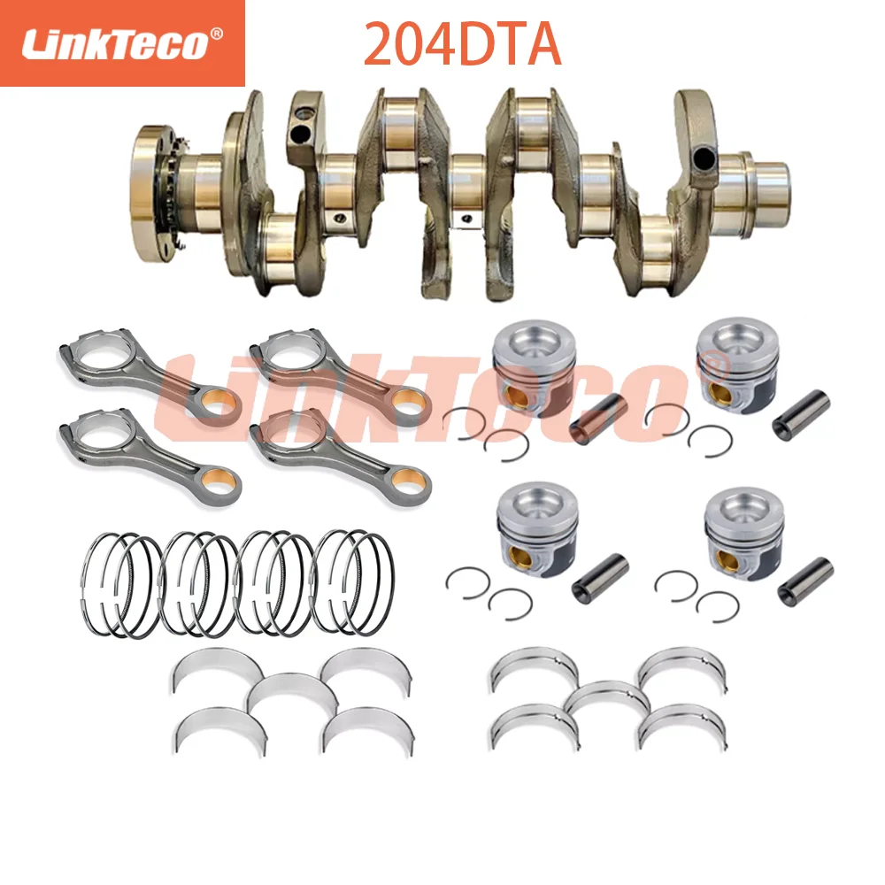 عدة عمود سلسلة توقيت ، مكبس لاند روفر ديسكفري سبورت جاكوار XE 204DTA 204DTD AJ200D 2.0L ديزل 14-23 #4