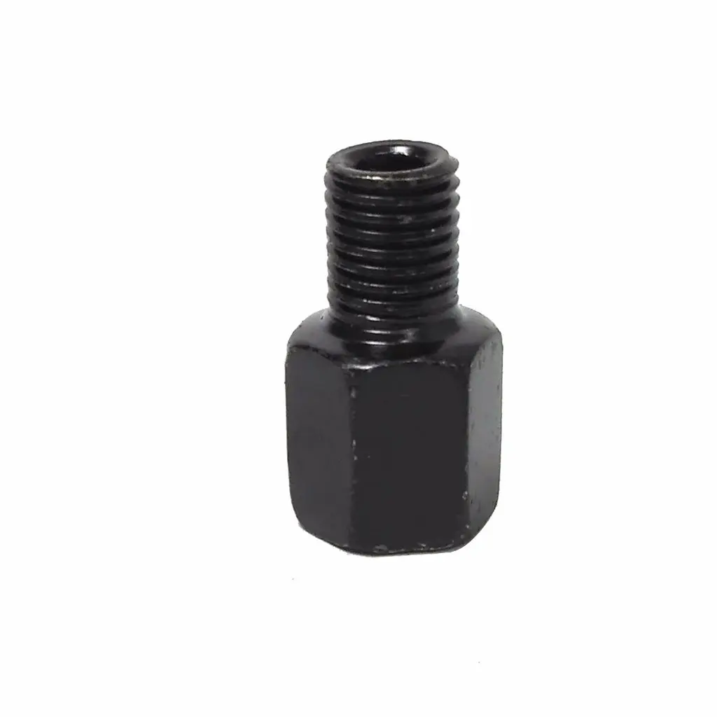 Adaptadores de espejos retrovisores negros para motocicleta, tornillo de conversión, antireloj, rosca derecha e izquierda, M10, 10MM, M8, 8MM, 1 par