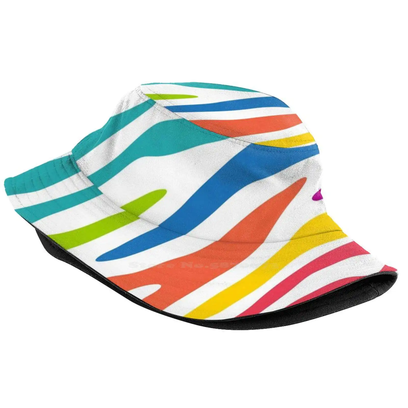 Wild Wild Life Outdoor Sun Fishing Panama Hats Pattern Animal Colour Bright Psychedelic Splats