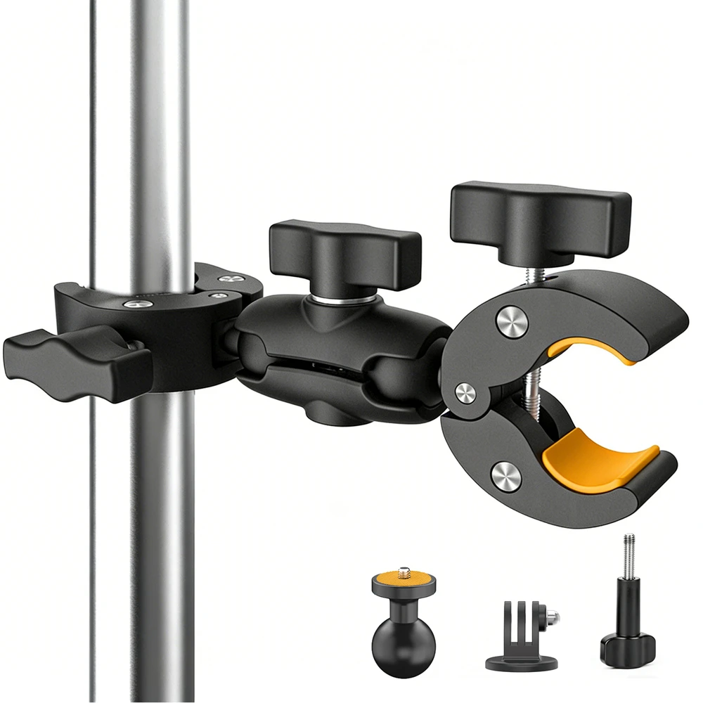 Autohouder met zuignap voor Insta360 x4, x3, x2, x, One RS,R voor GoPro Camera 5-in-1 zuignapset voor actiecamera's Selfie Stick