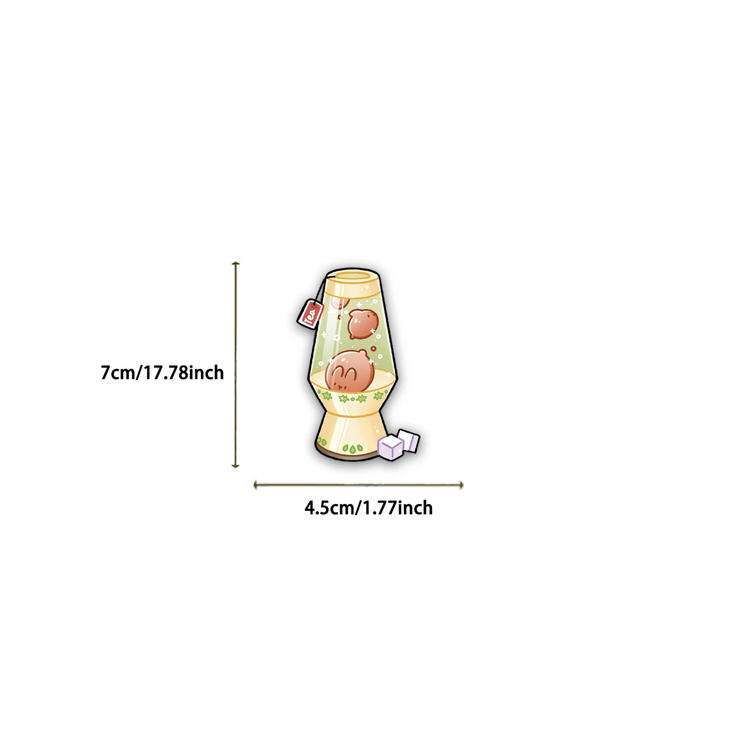 50 pièces autocollants de lampe de lave bricolage coque de téléphone ordinateur portable tasse d'eau ordinateur jouet autocollants