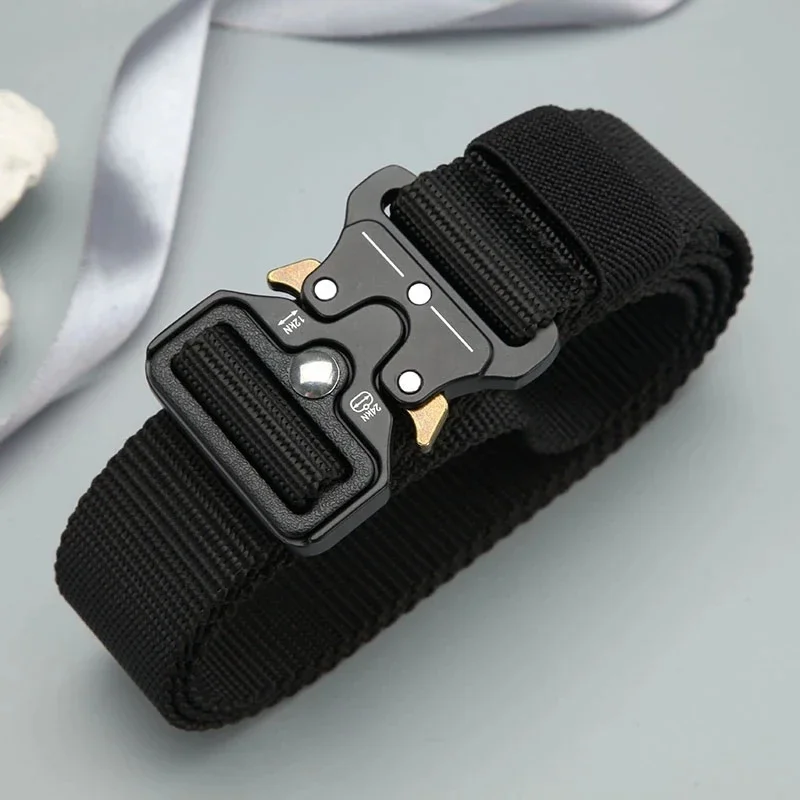 Men's Belt Outdoor Multi Function Compass Belt High Quality Canvas for Nylon Male Luxury Belts Women's Sports Jeans Neutral Belt