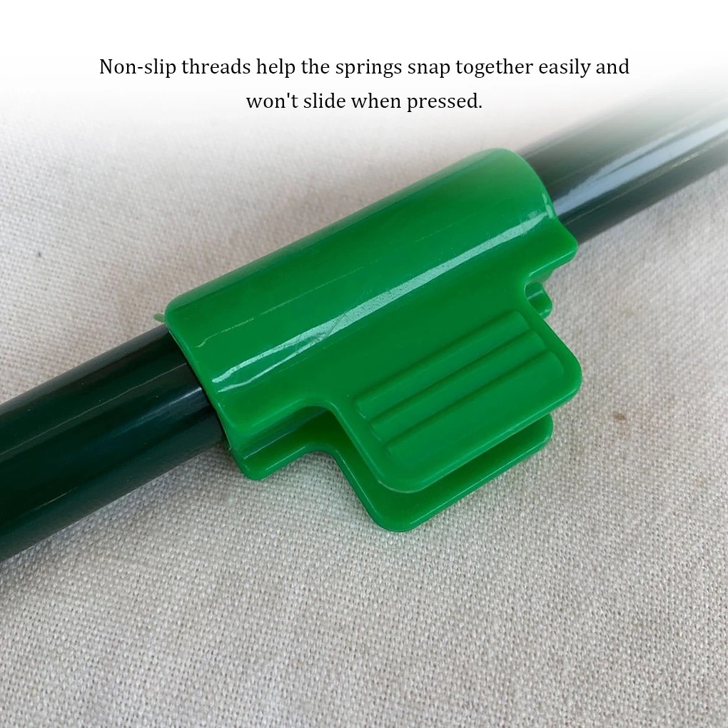 

10X Tunnel Clamp Greenhouse Clip Rod Clips Rack Stabilizer Film Hoop