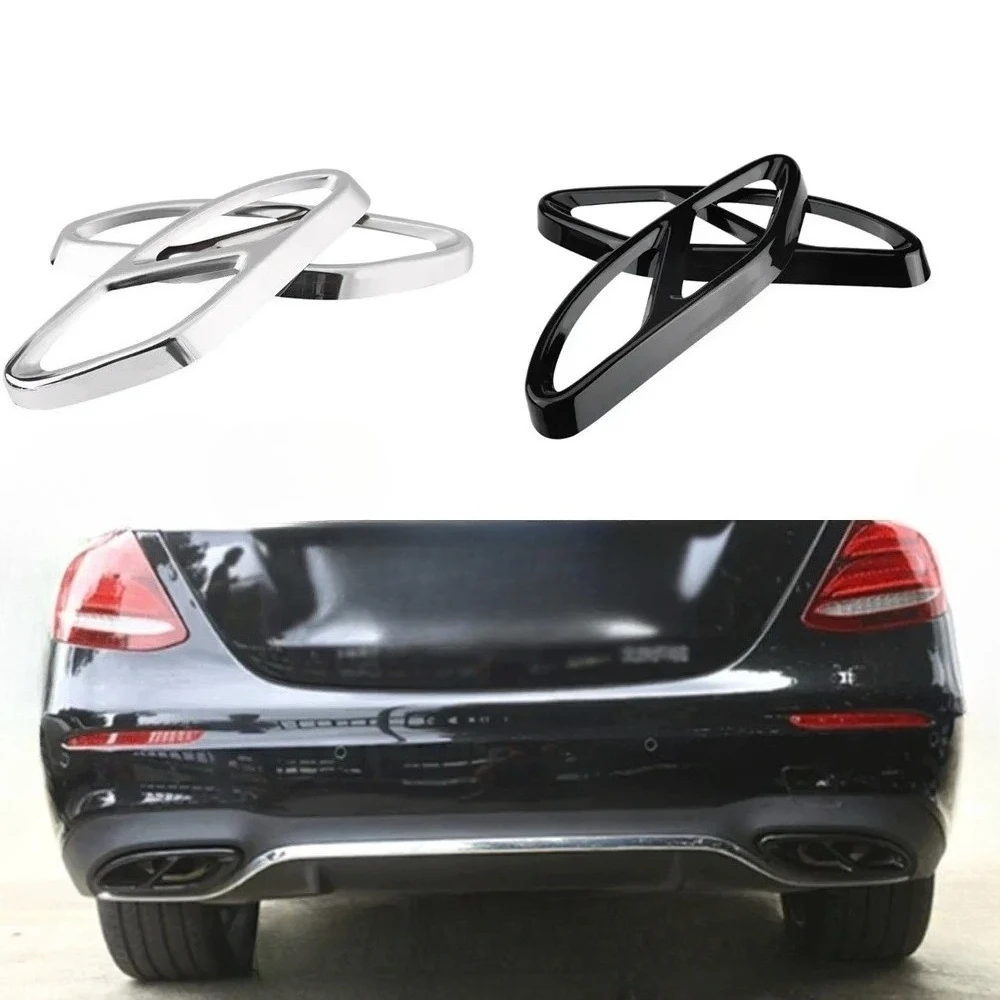 Exhaust Tip Muffler Pipe Cover For A Class W176 B class w246 Mercedes Benz W212 W213 W205 X253 C180 C200 GLC GLE Class tail pipe