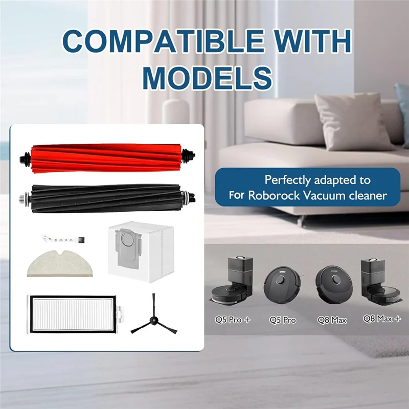 

A78E-для Roborock Q8 Max + Q8 Max, Q5 Pro, Q5 Pro + Q5 Max + запасные части для пылесоса, комплекты аксессуаров