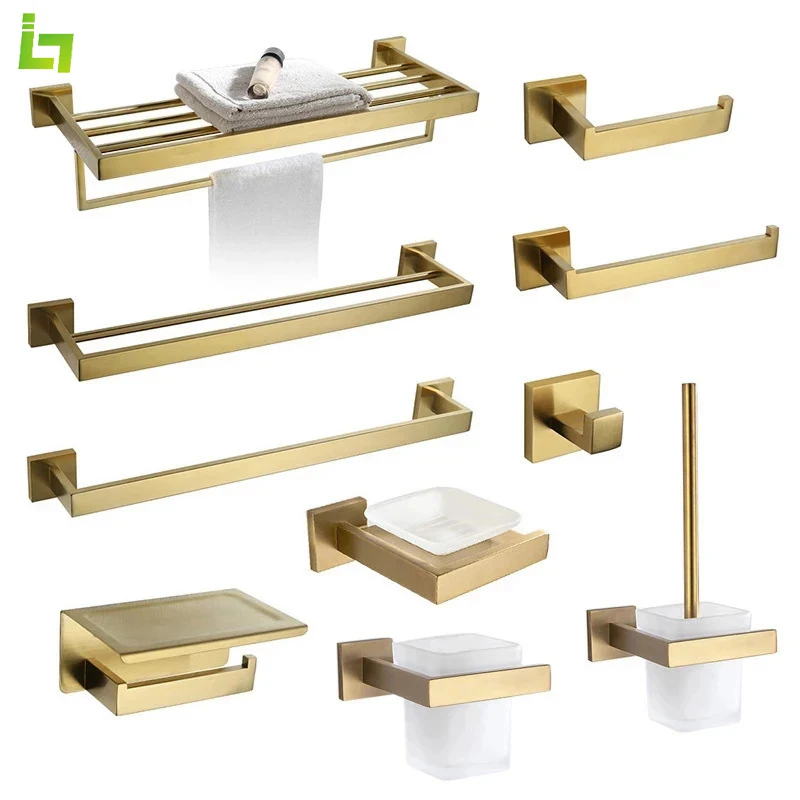 toalheiro-dourado-escovado-aco-inoxidavel-acessorios-de-banheiro-suporte-de-papel-higienico-e-suporte-de-sabonete