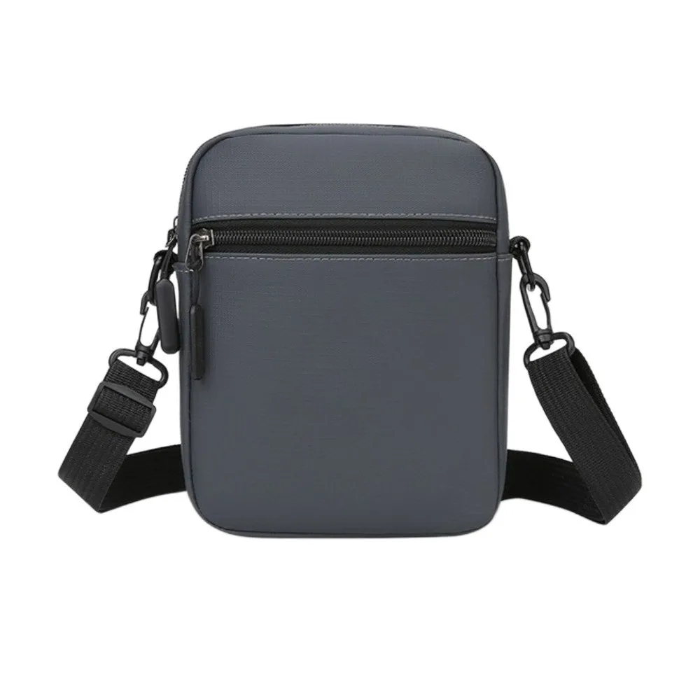 

Casual Single Shoulder Men's Shoulder Bag Large Capacity PU Man Messenger Bag Zipper Waterproof Male Crossbody Bag Camping