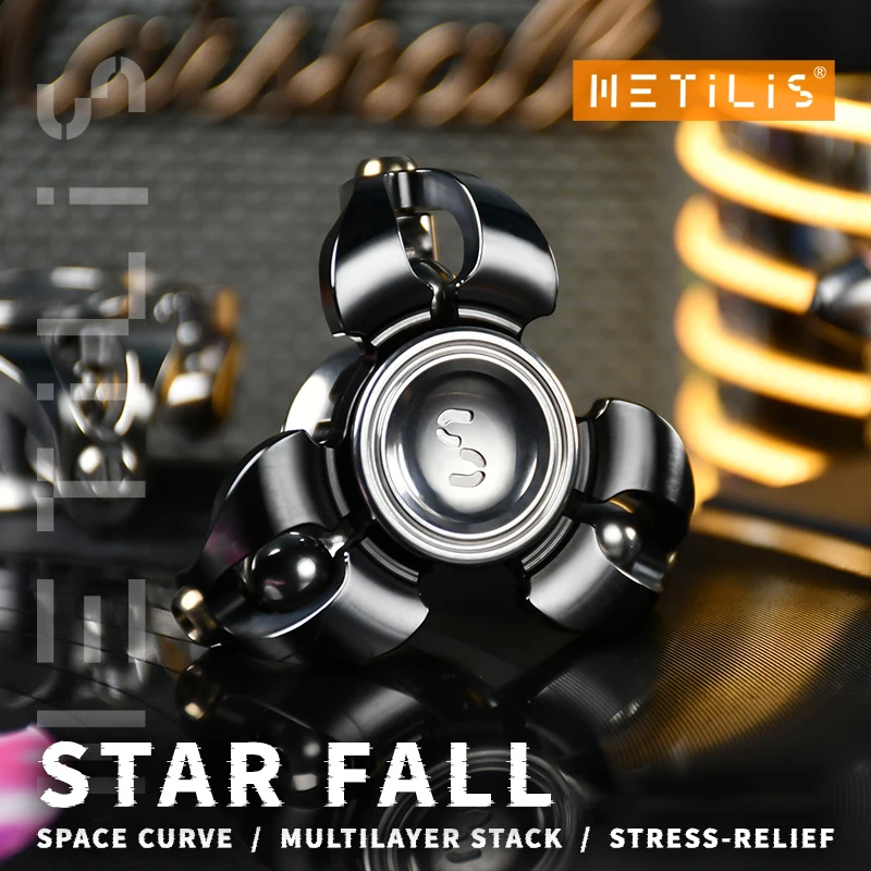 METILIS Star Fall Fidget Spinner Stress Relief Spielzeug Schreibtisch Spielzeug Gyro EDC Angst Spielzeug Angst Relief Gadgets Original Designs