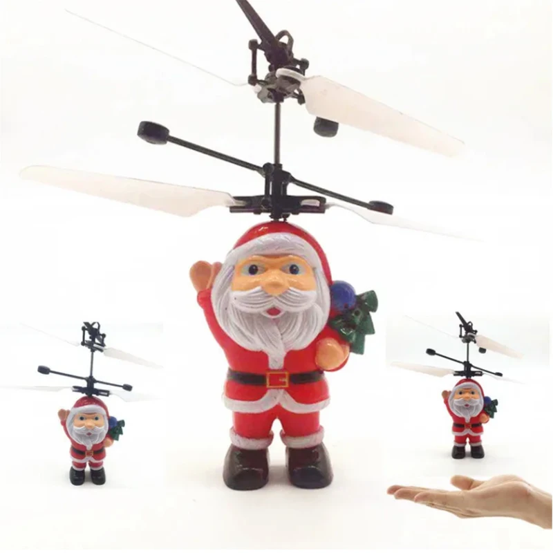 

Santa Claus Sensor Aeroplane Hover Aeroplane Christmas Gift Hover Aeroplane Hand Sensor Aircraft Usb Charging Toy Yk20