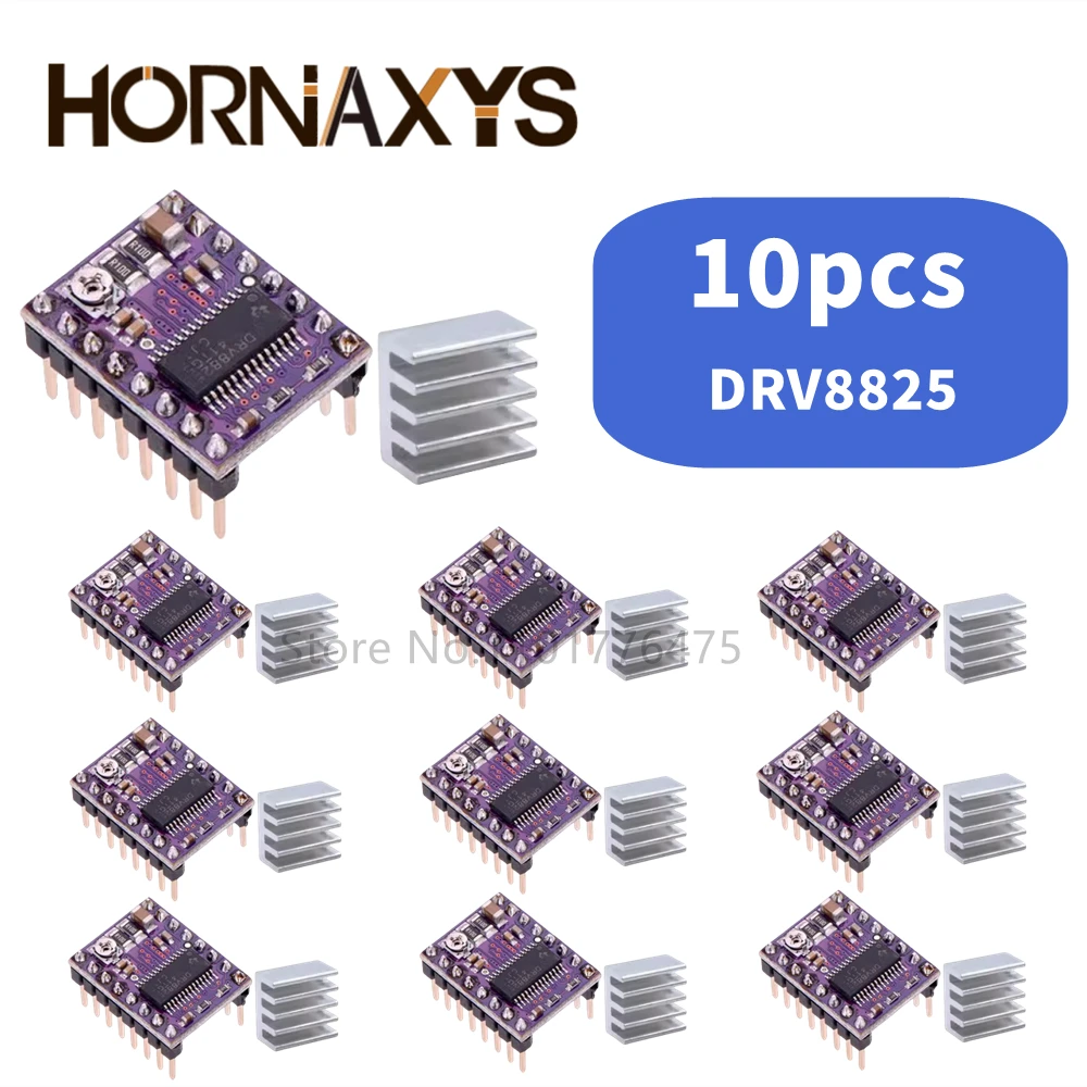 A4988 DRV8825 Stepper Motor Driver With Heat sink 3D Printer Parts StepStick Carrier Reprap RAMPS 1.4 1.5 1.6 MKS GEN V1.4 board