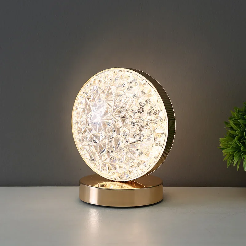 Lámpara de mesa de Luna y Estrella, lámpara de Ambiente de regalo de cumpleaños para niños, luz moderna Simple, decoración táctil de lujo, luz nocturna