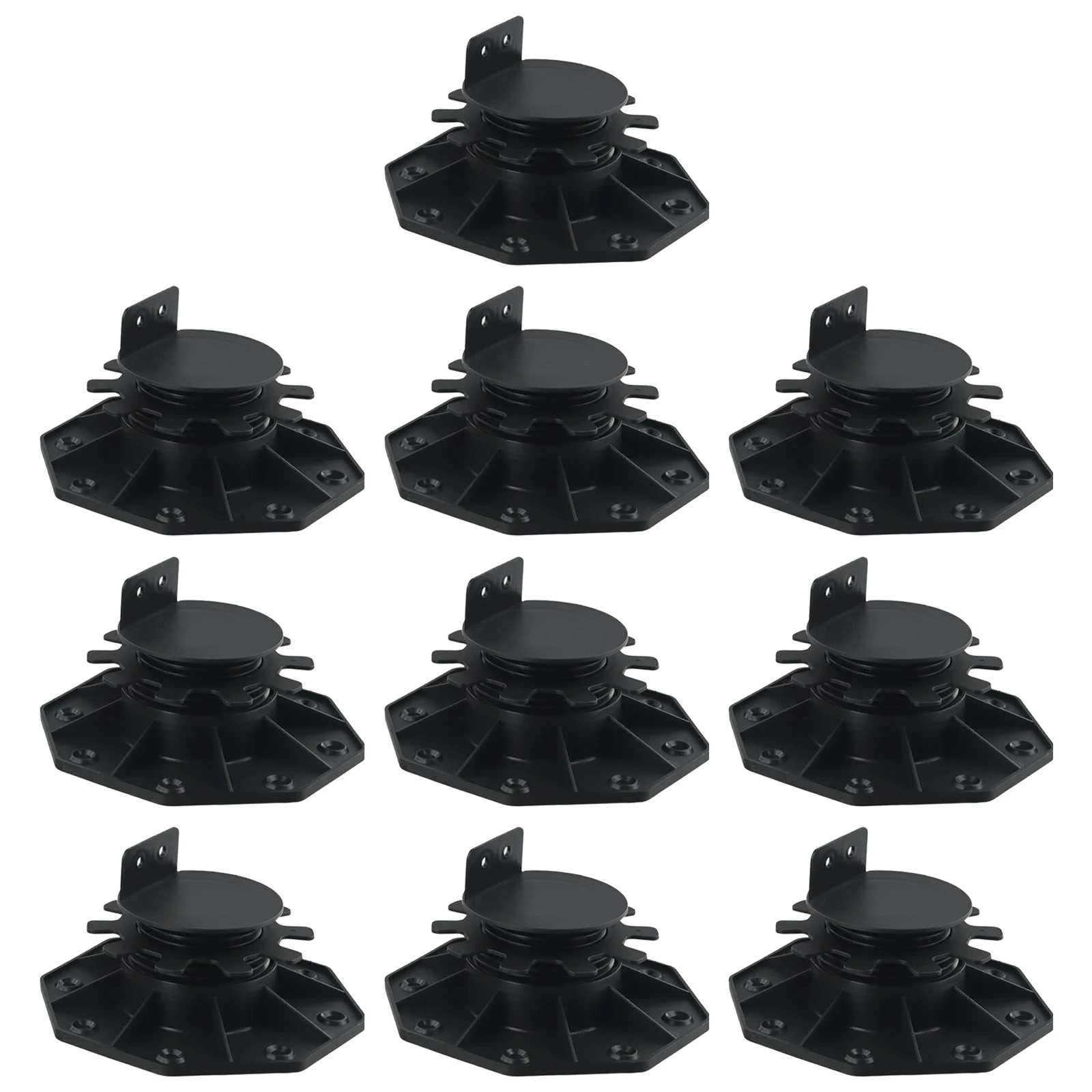 5/10pcs Multi-Level Decking Flooring Support Pedestal Adjustable Decking Pedestal 18-30mm 30-60mm Riser Bearing Supports