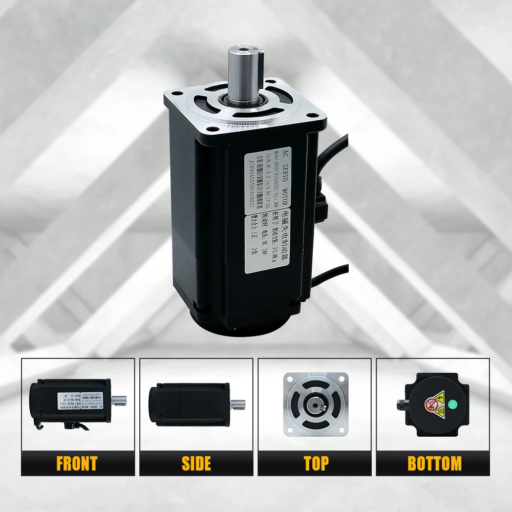 HLTNC 80ast Servo Motor 220V 750W 3000RPM 2.4N.m 3000RPM T3D-L20A-RABN Servomotor AC Motor With Servo Drive for Actuator
