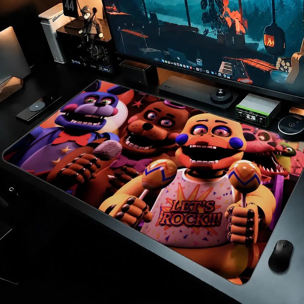 Cute F-FNAF Mouse Pad Large Mouse Pad For Computer Laptop Keyboard Gaming Desk Mat Gamer Office Accessories