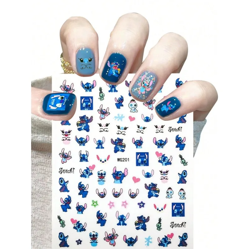 2025 explosiones que venden pegatinas adhesivas para uñas Shi Dizai Star Baby Weird Cute Cartoon para niños. Accesorios Disney