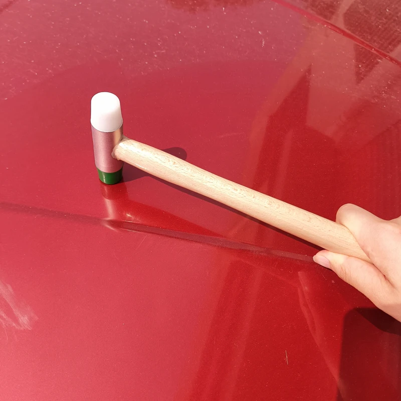 أدوات المطرقة الخشبية للأسفل نصائح لإزالة دنت جسم السيارة جزء السيارة رافع دنت ملحقات المطرقة المنزلقة #6
