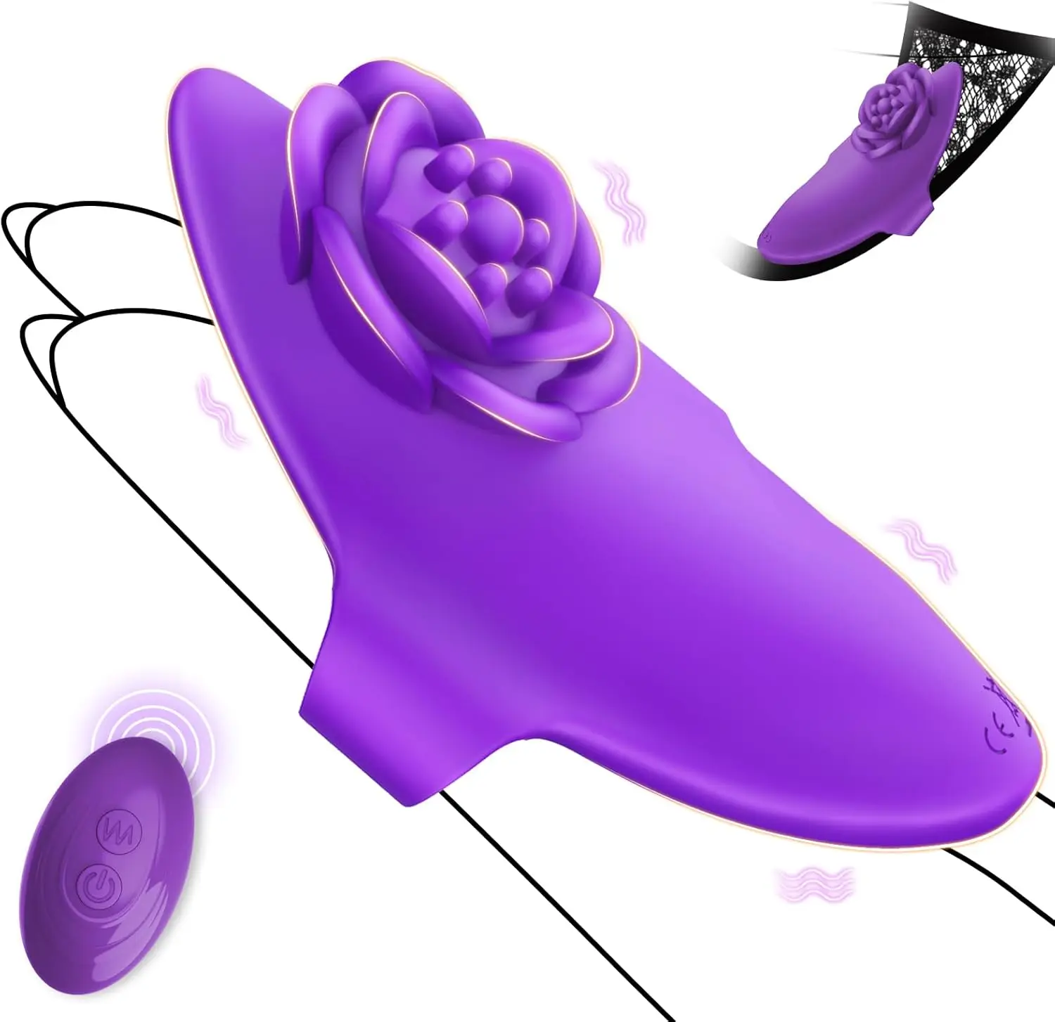Sex Toys Remote Control Vibrator with Rose Vibrator Couples Sex Toys G Spot Vibrators Wearable Panty Butterfly Vibrator with 10