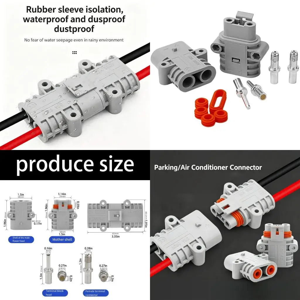 Premium 50A Male Female Connector Plug With Seal And Corrosion Resistant Component For Harsh Environment high quality