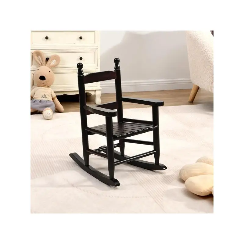 

Прочное кресло-качалка из дуба для детей — для использования в помещении и на открытом воздухе — идеально подходит для детей