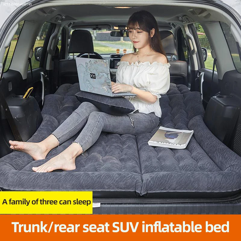 Off Road Car Inflatable Bed Dual-use Car Rear Travel Mattress SUV Sleeping Pad Trunk Universal Air Cushion Car Sleeping  Air Bed