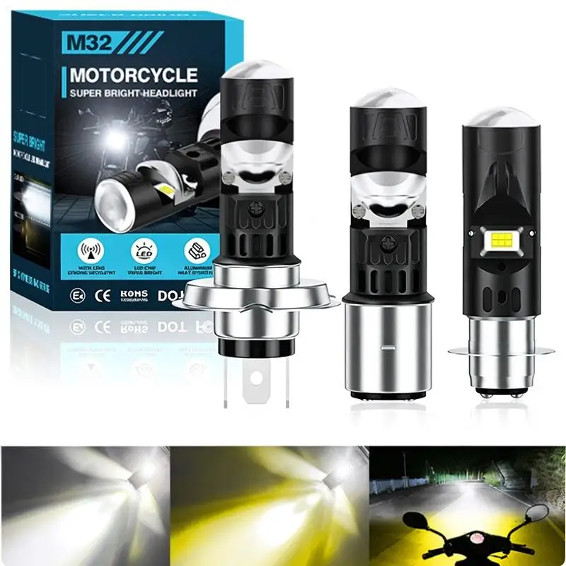 Motorcycle LED Headlight Super Bright Output Aluminum Heat Dissipation