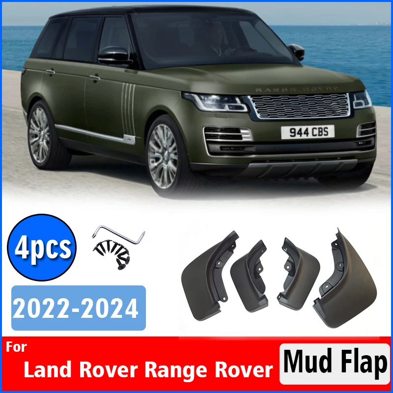 

FOR New Land Rover Range Rover 2022 2023 2024 Mud Flap Guards Splash Mudflaps Car Accessories Front Rear 4pcs Mudguard Fenders