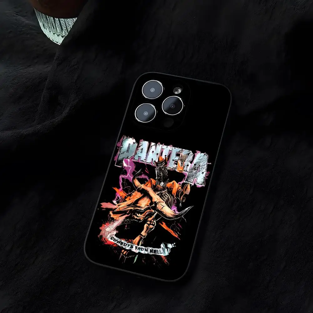 Panteras Music Mouse Pad Funda para iphone 14 16 13 11 15ProMax 12 Pro Max Mini Xr Xs X 7 Plus