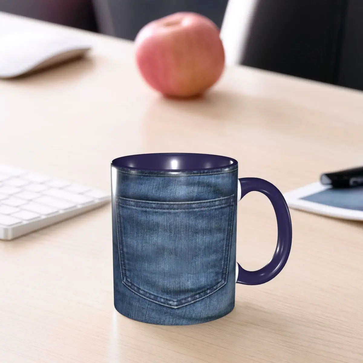 Denim Mug Funny Ceramic Coffee Cups Tea Mugs Milk Cup Drinkware Gift for Friends