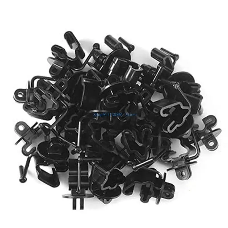 

H05E Multipacks of 25 Elegant T Post Insulators Sturdy Plastic Materials Electric Fence Clip Portable for Outdoor Use