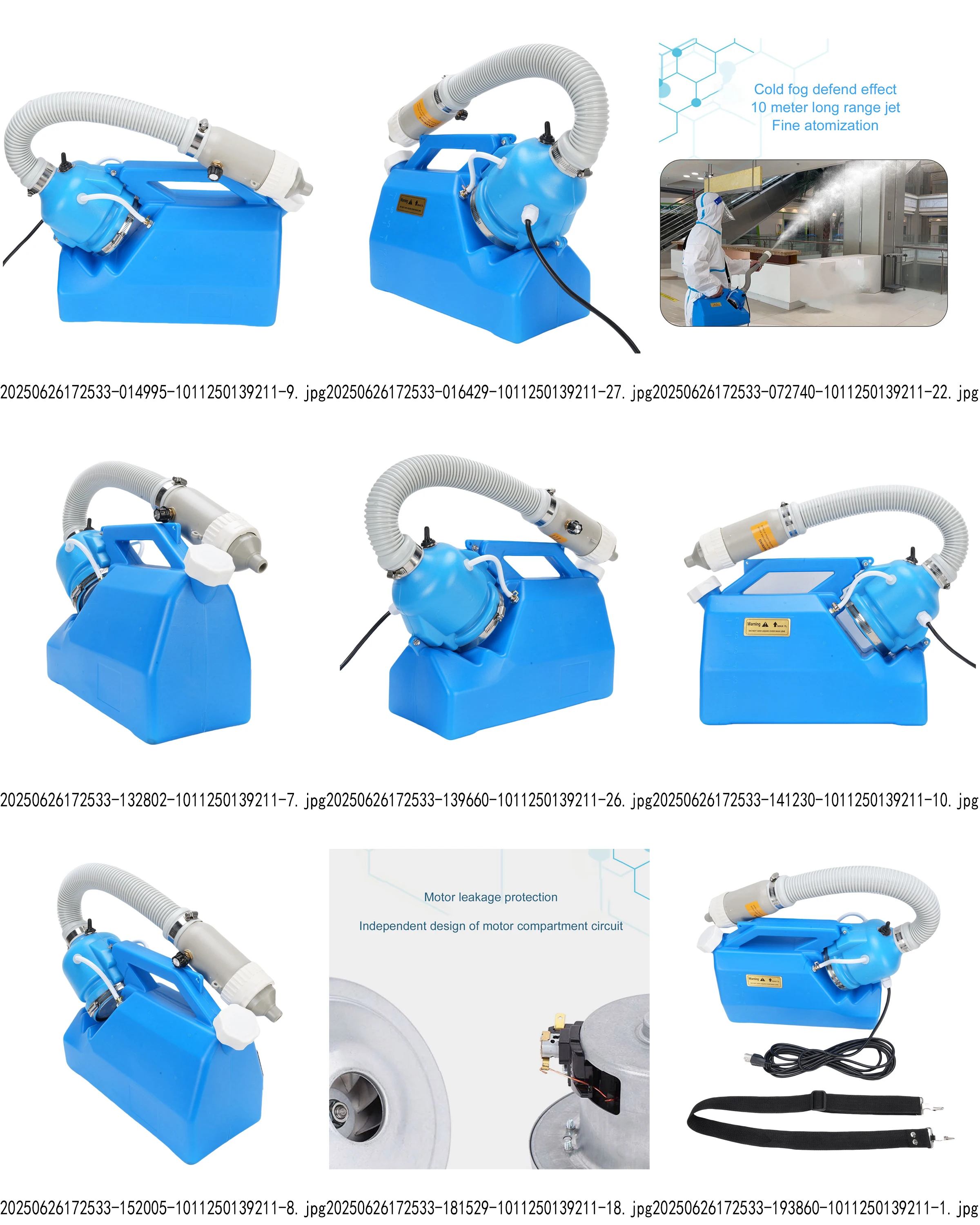 

Electric Portable Fogger Sprayer Machine with 32.8ft Spraying Distance for Home Hotel School Yard Pest Control And Sanitizing