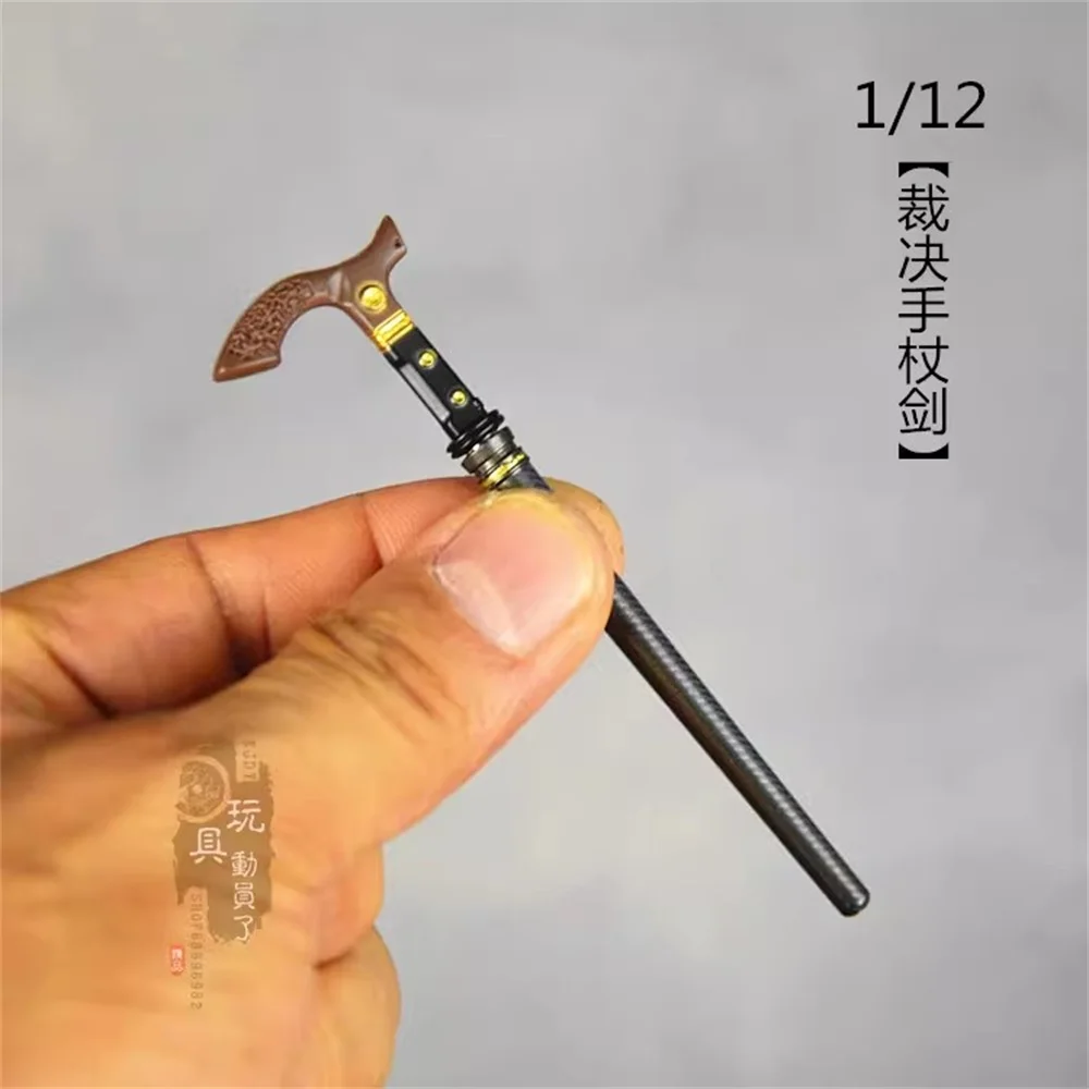 Snail 1/12 Soldier Judgment Cane Sword Cane Alloy Sword Model Fit 6'' Action Figure Body In Stock