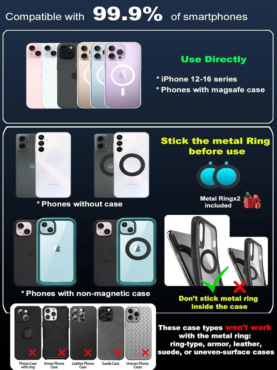 Vakuum-Magnetischer Universalhalter Magsafe Saugnapf-Telefonhalter 360° ° Verstellbarer Magnetischer Handyhalter Faltbar in Taschengröße – Detail 8