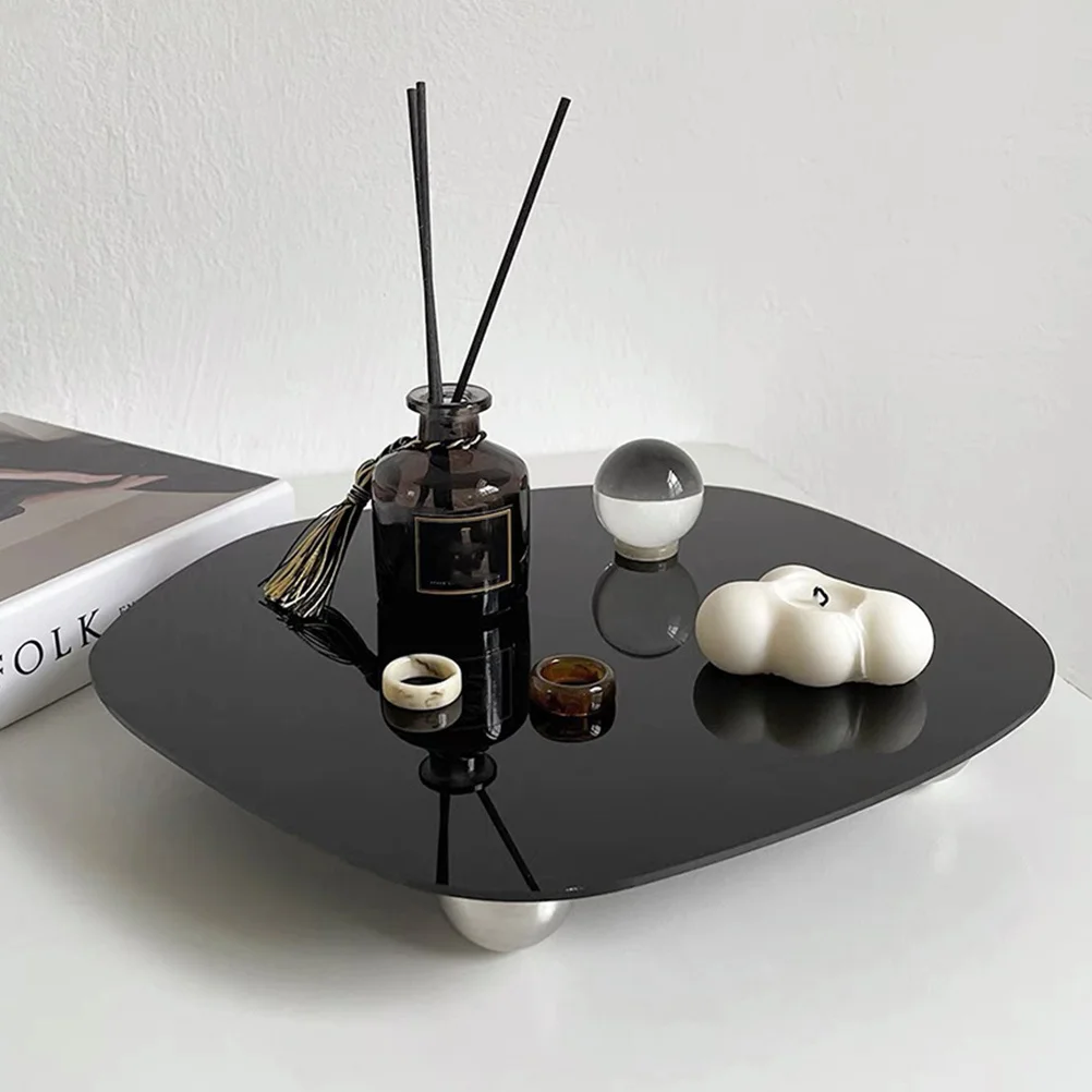 1 قطعة صينية الروائح الاكريليك شكل غير منتظم عرض مجلس التصوير خلفية لوحة منظم سطح المكتب أشتات التخزين