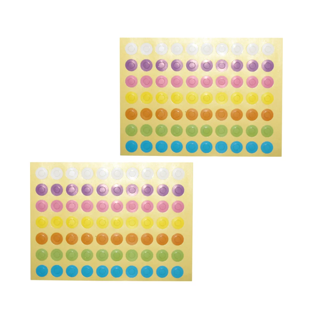 

Decorative Round Stickers For Diy Craft Labeling Hole Reinforcement Tags Gift Ring Label Stickers Office Binding Supplies