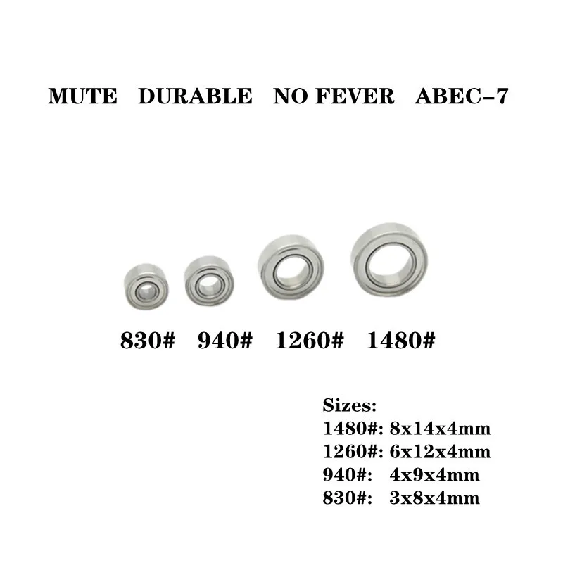 10 Pcs High Speed Saeyang Marathon Micromotor Mute Bearings 1480#1260#940#830# Dental Grinder Engraving Machine Bearing ABEC-7