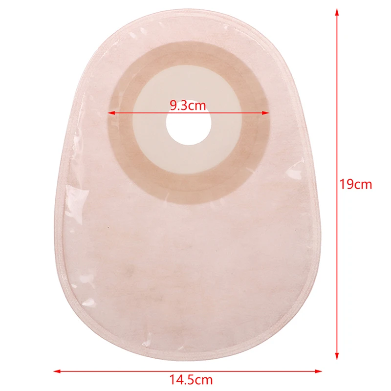 10PCS Colostomy Bags One-piece System Stoma Pouch Bags For Adults Disposable Ostomy Drainable Single Pouch Colostomy Bag